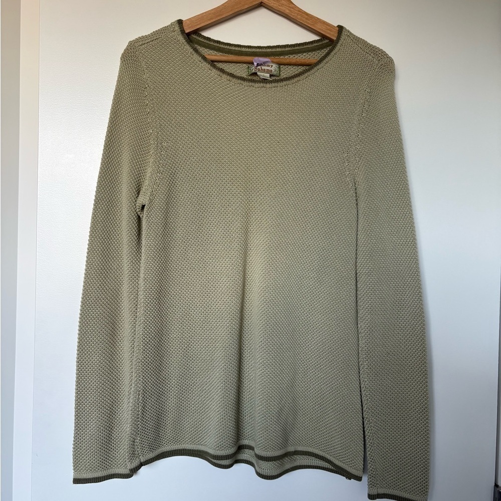Vintage Tommy Bahama 100% Cotton Textured Sweater | Size Small - Picture 4 of 8